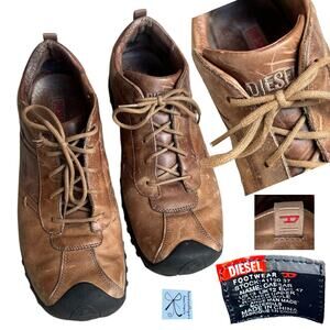 Diesel Caesar Leather Shoes Men's Sz 13 As-is